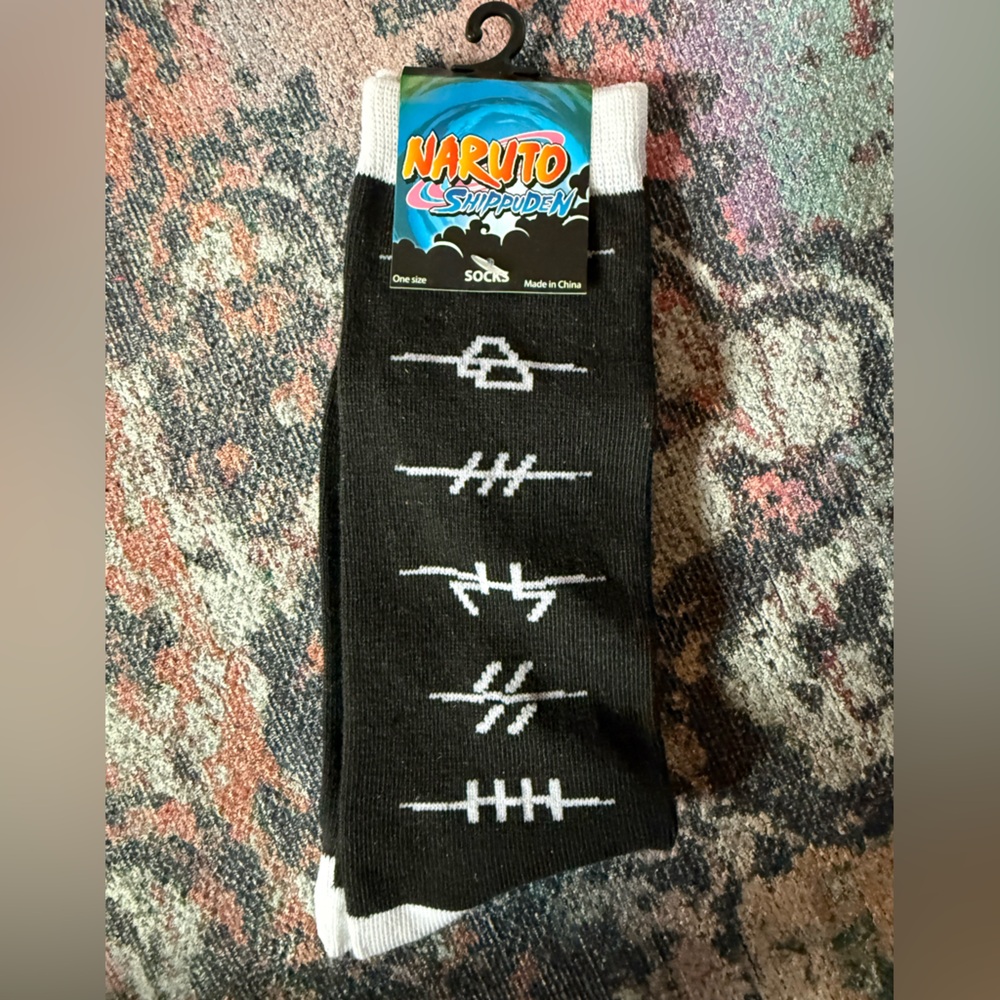 Ripple Junction Naruto Shippuden‎ Black and White Socks